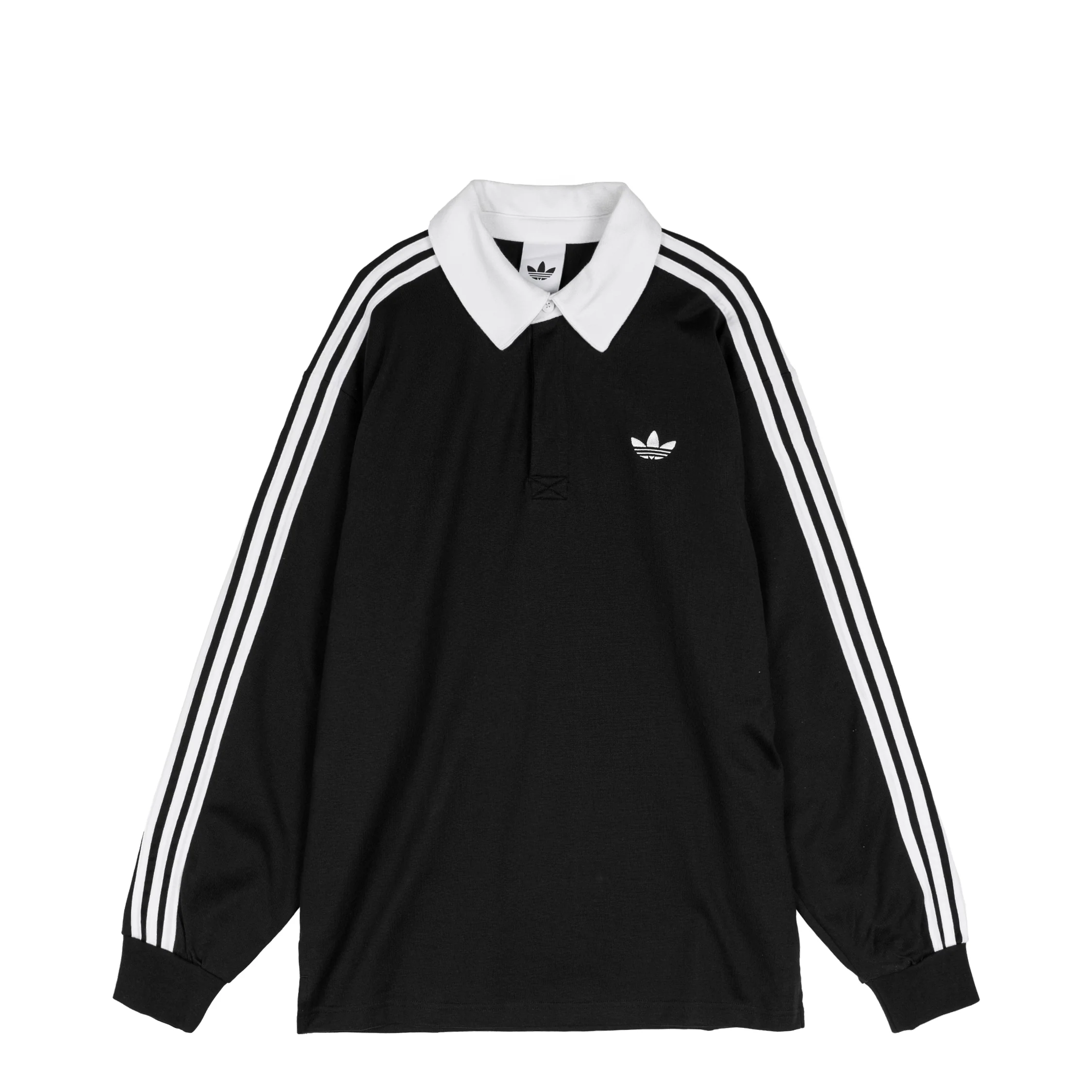 Adidas 3-Stripes Rugby Longsleeve Polo Shirt