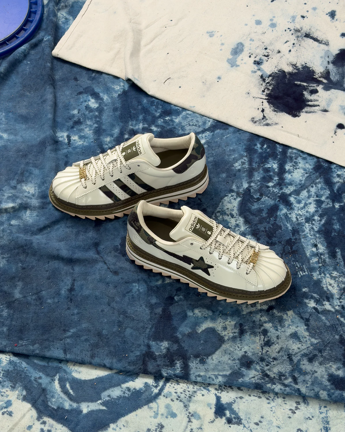 Adidas x Clot by Edison Chen x BAPE Superstar DS - Image 5