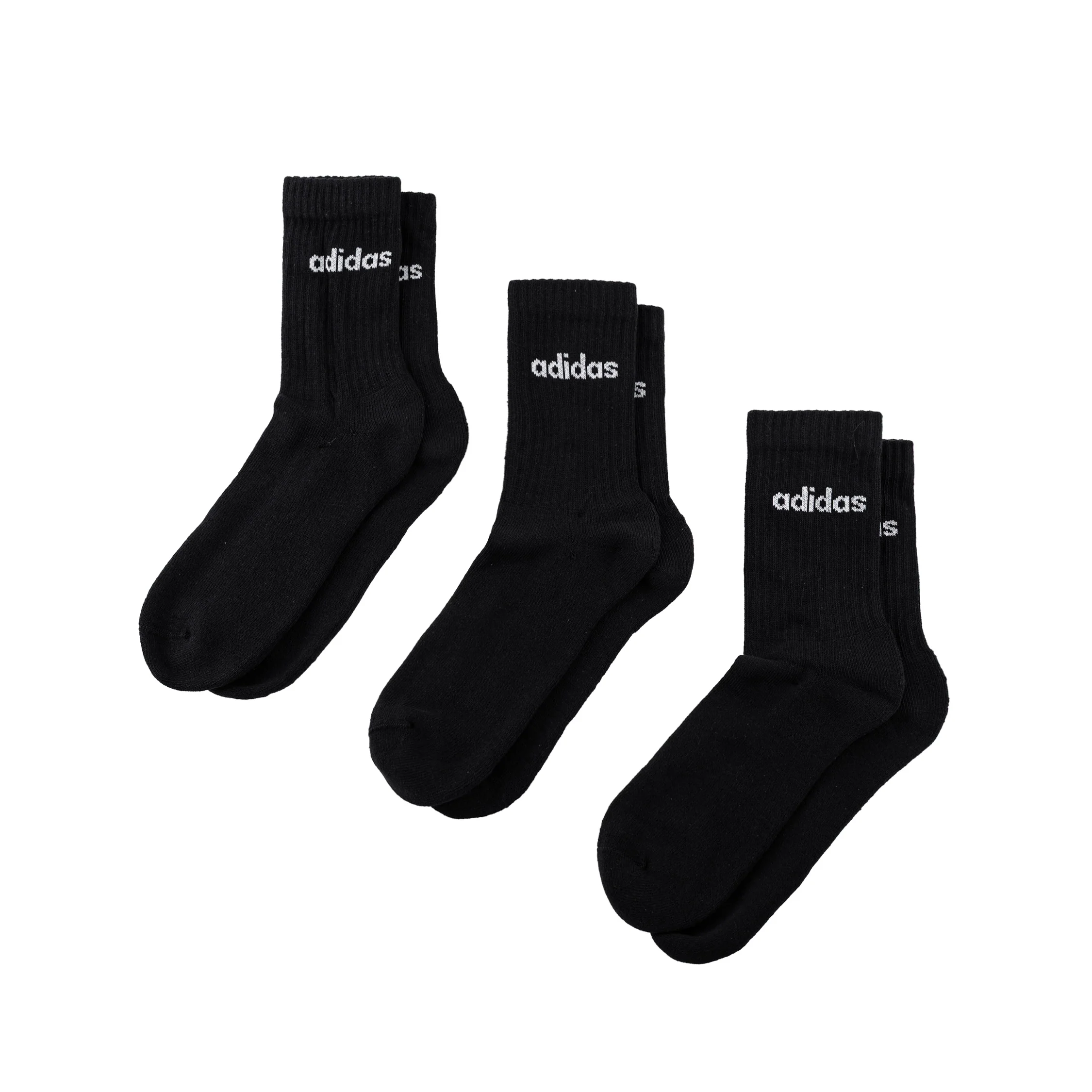 Adidas	Linear Crew Cushioned Socks 3 Pairs