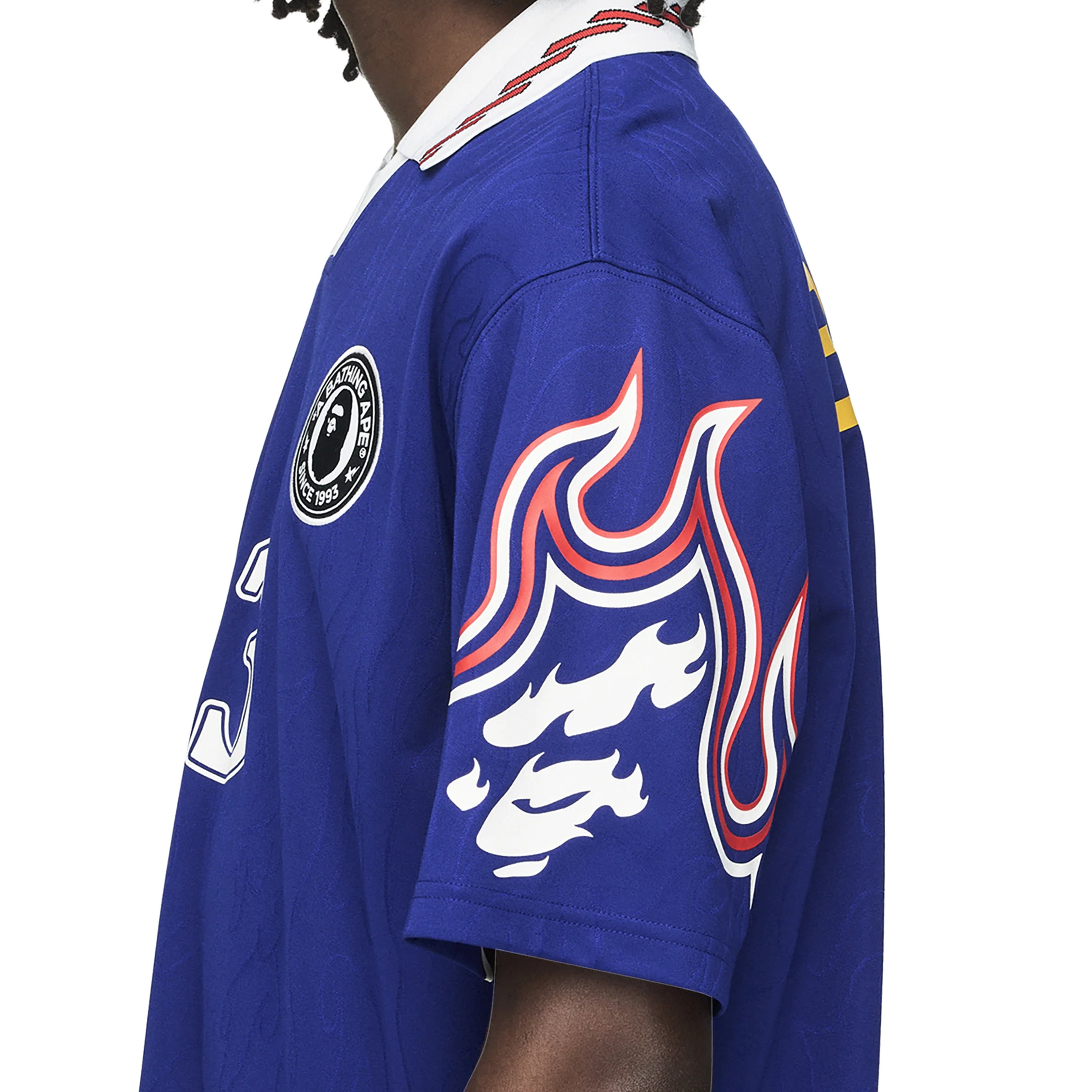 Adidas	x Bape Short Sleeve Flame Jersey - Image 3