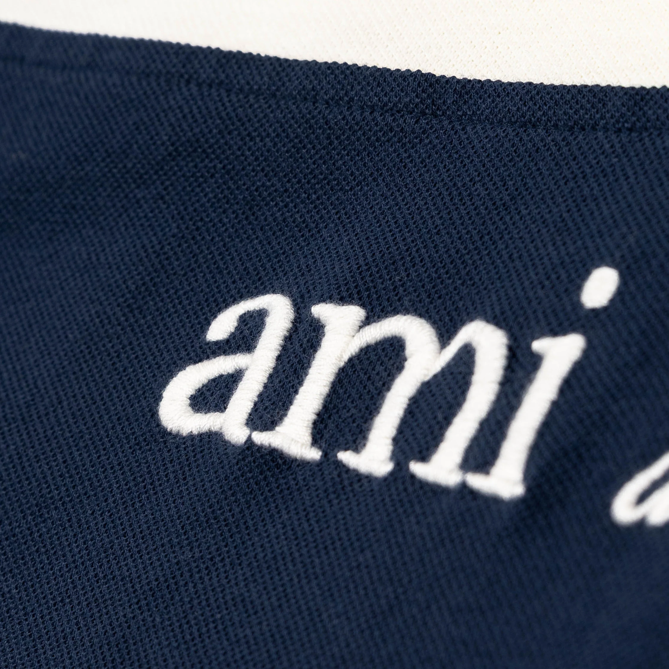 AMI Paris	Alexandre Mattiussi Embroidery Boxy Polo - Image 3