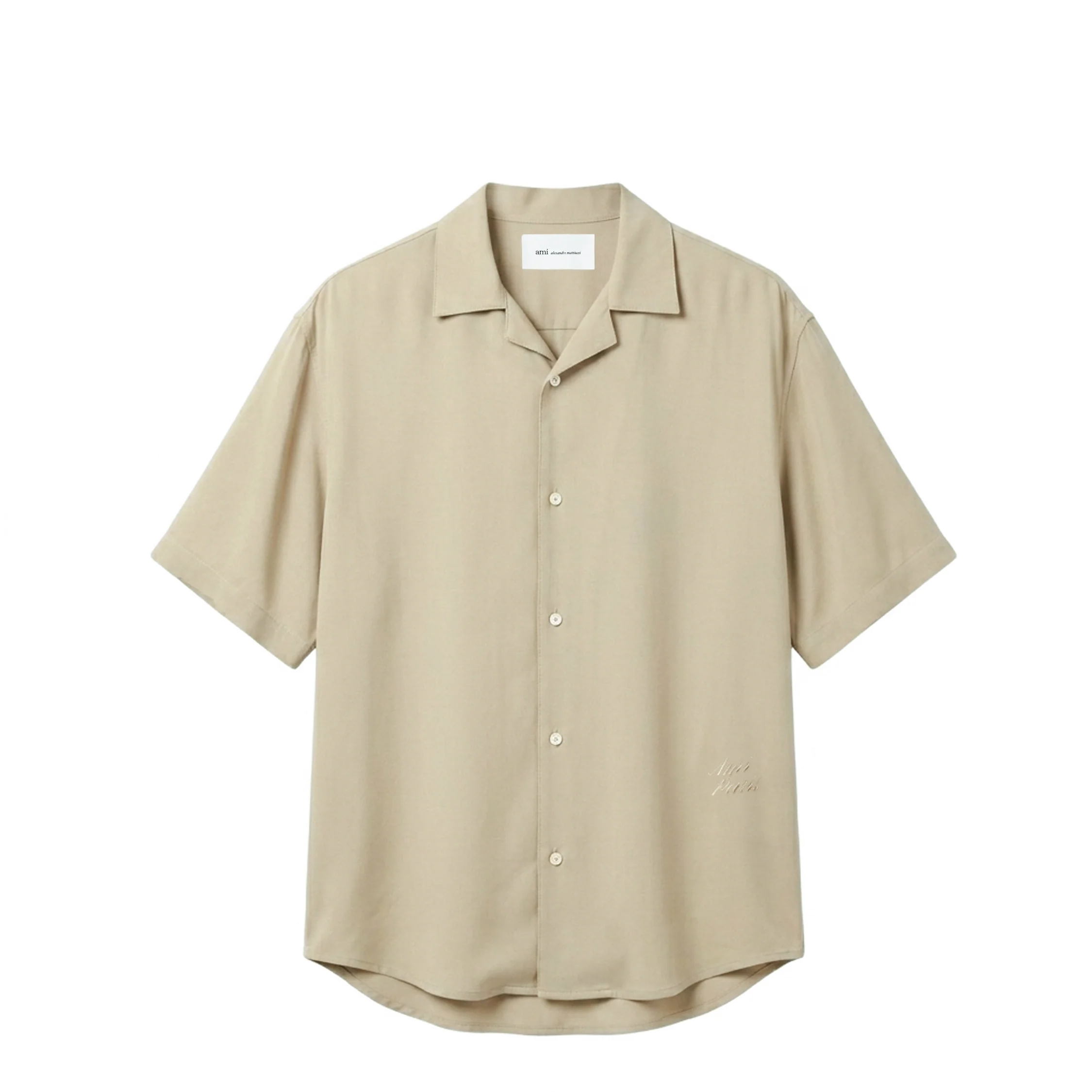 AMI Paris Embroidered Ami Paris Boxy Shirt
