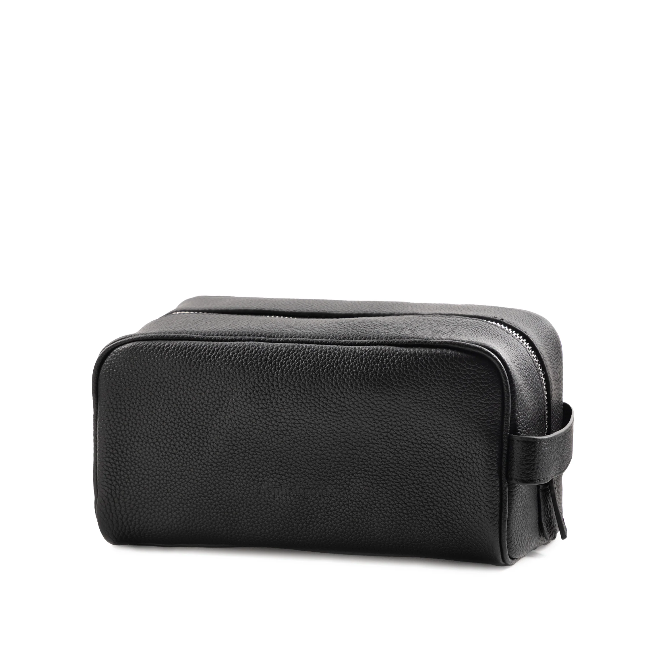 Asphaltgold Leather Toiletry Bag