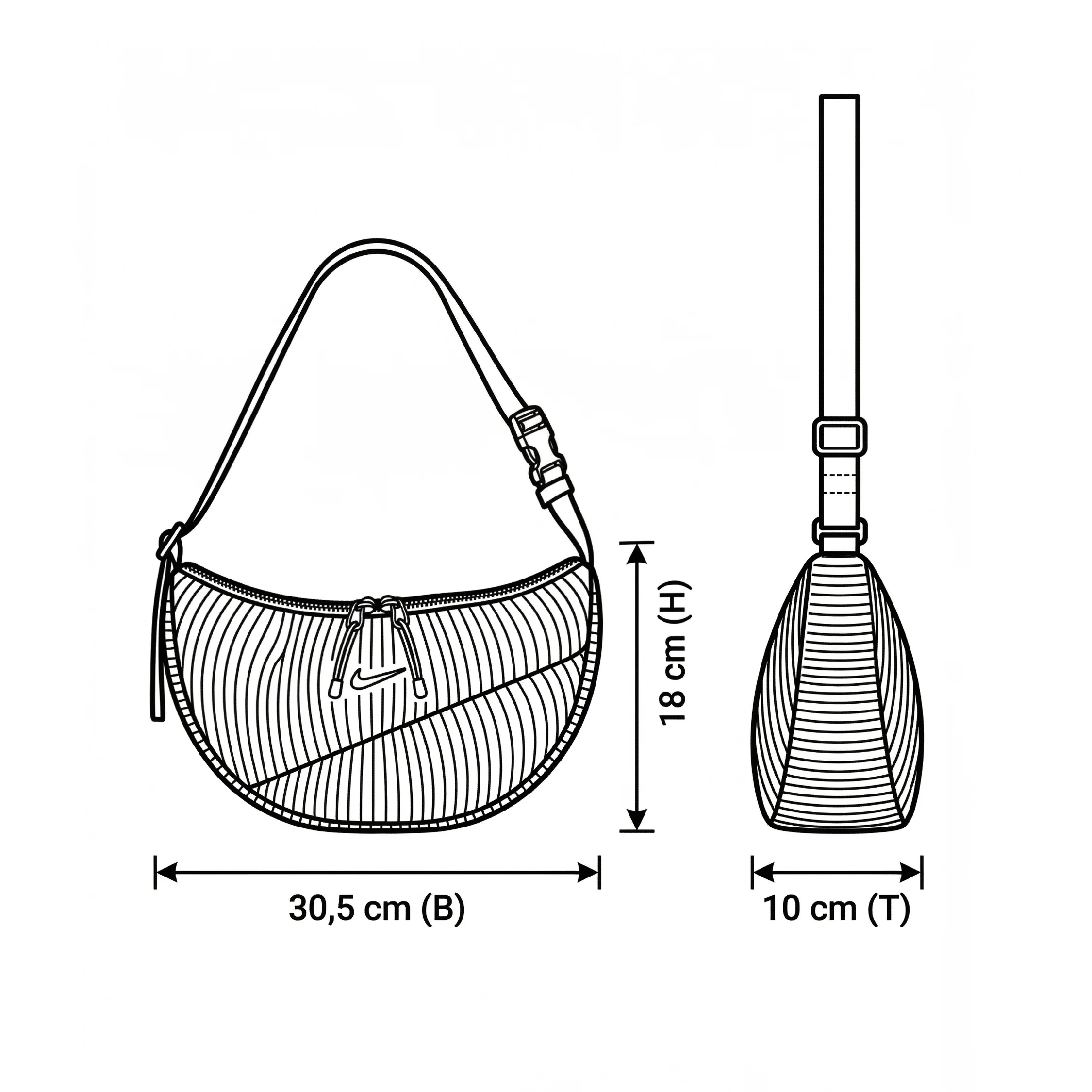 Aura Crescent Crossbody Bag - Image 5