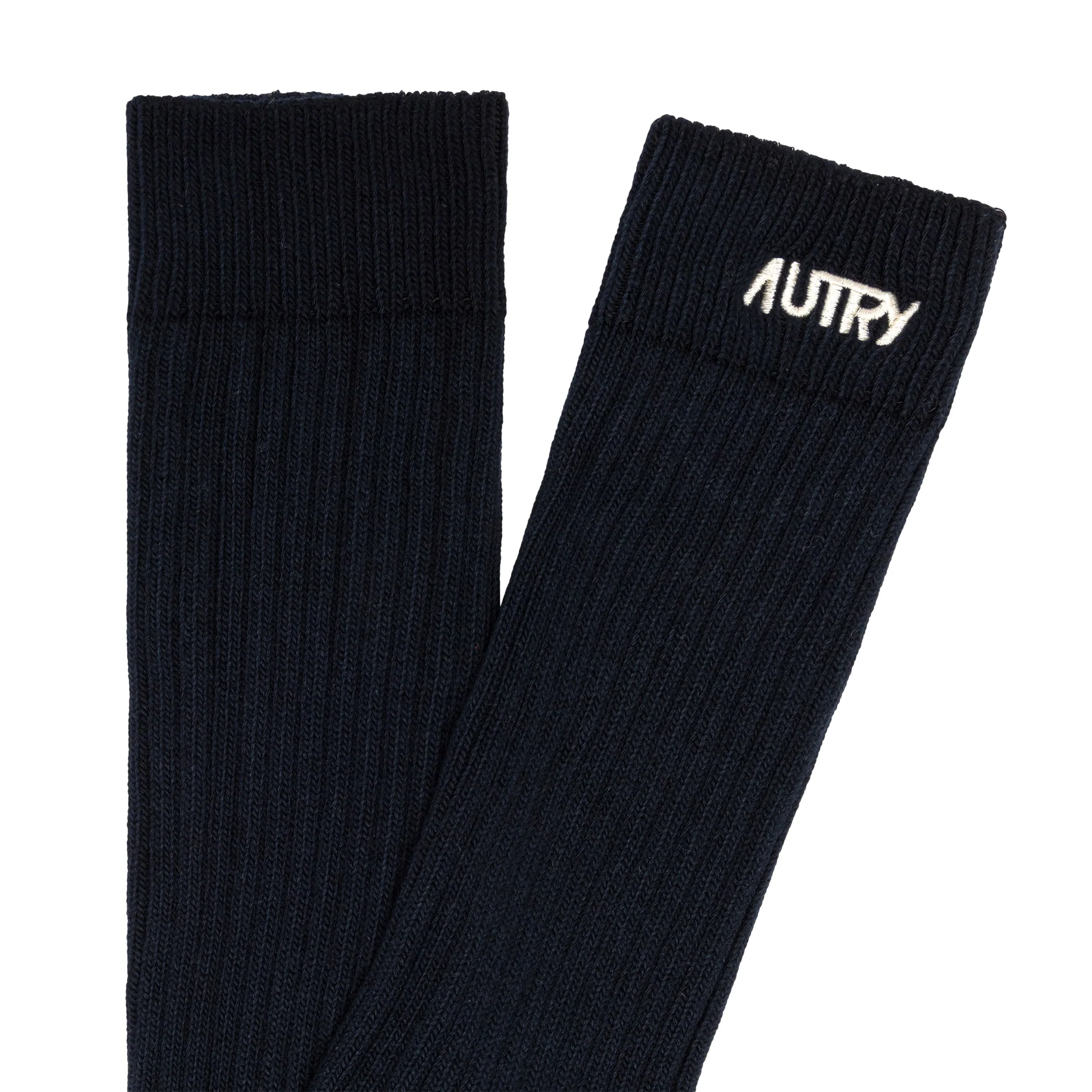 Autry Ribbed Socks with Embroidered Logo - Image 2