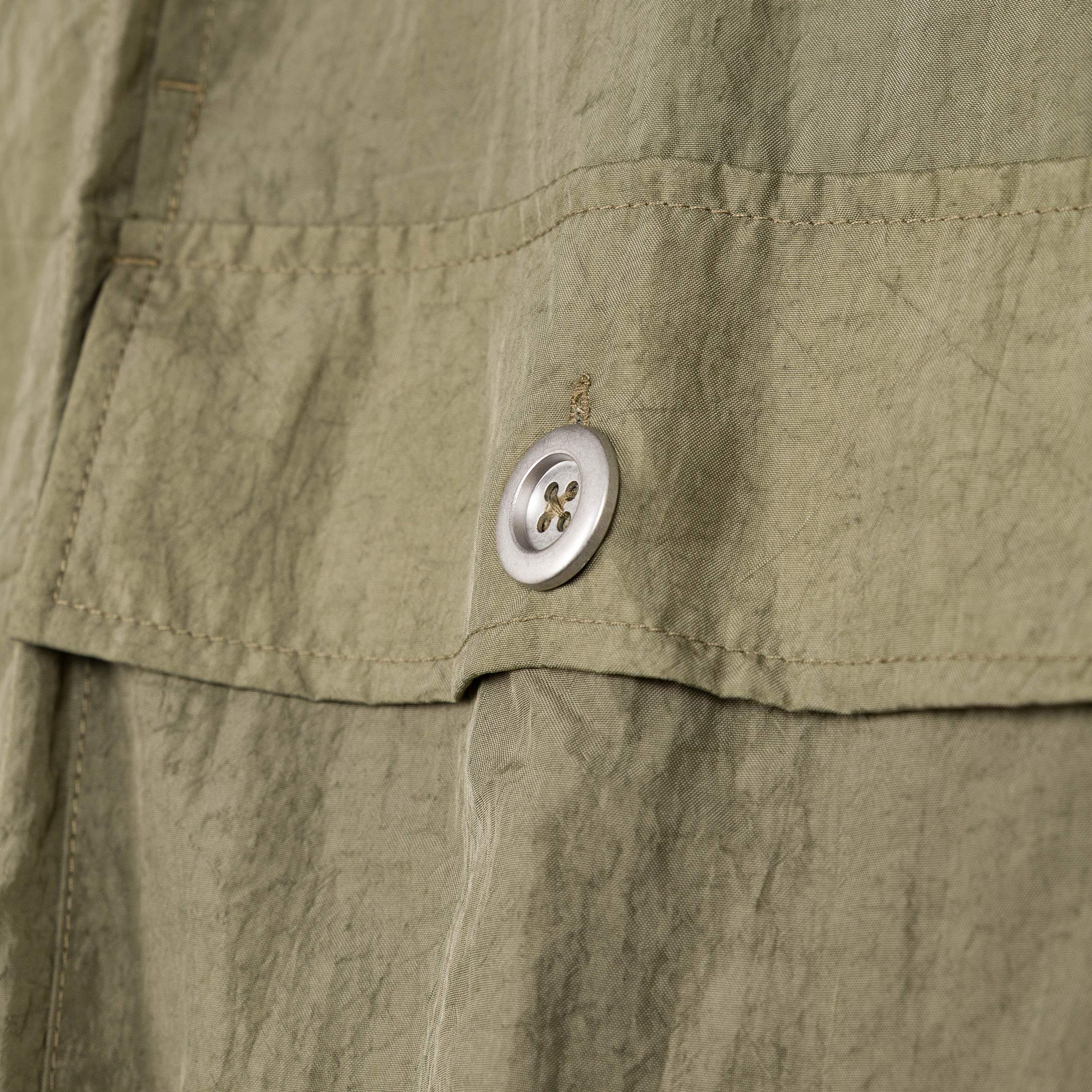 Brain Dead Cropped Nylon Button Up Shirt - Image 5