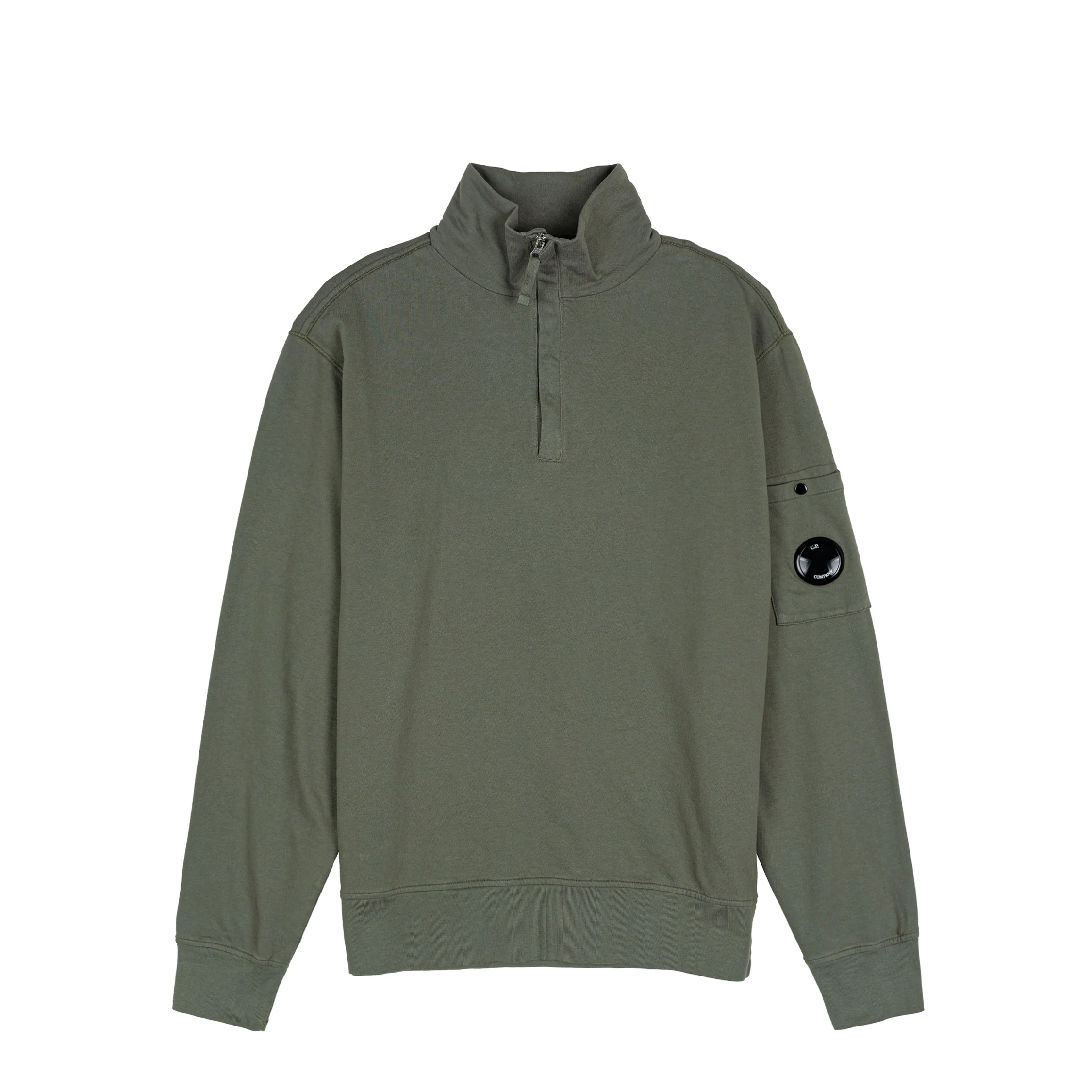 C.P. Company Light Fleece Half Zip Lens Sweatshirt