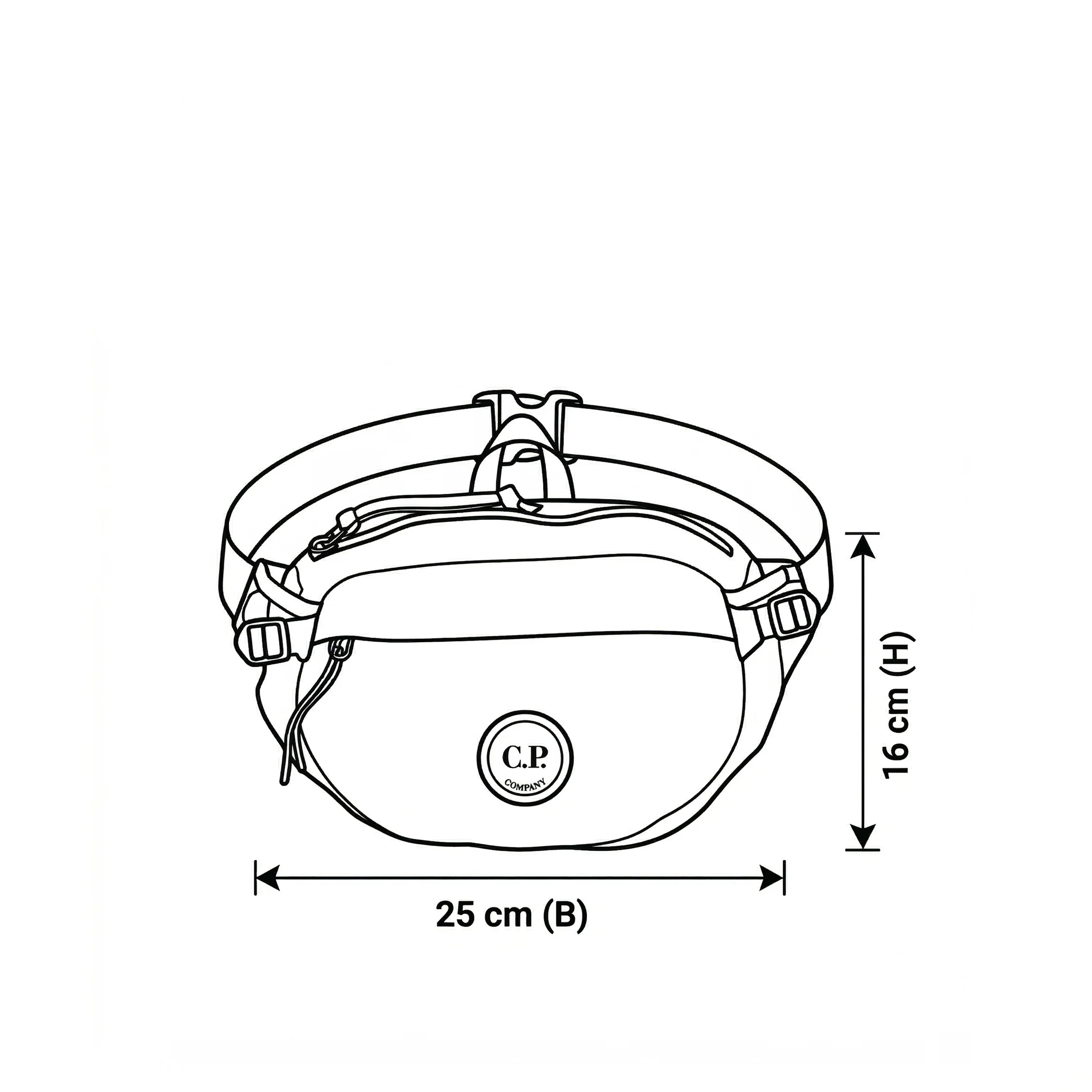 C.P. Company	Nylon B Waistbag - Image 6