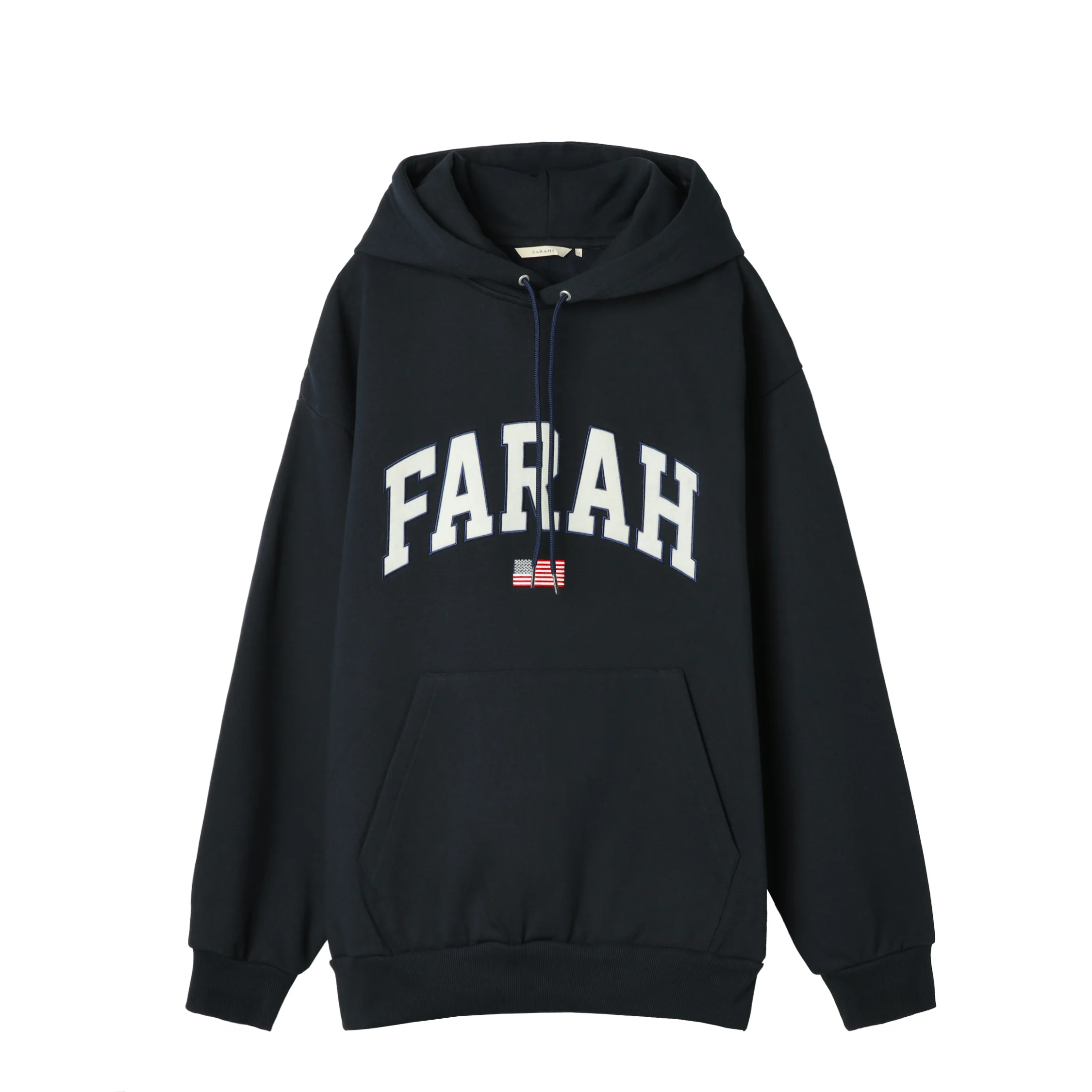Farah Japan Embroidered Patch Logo Hoodie College Logo