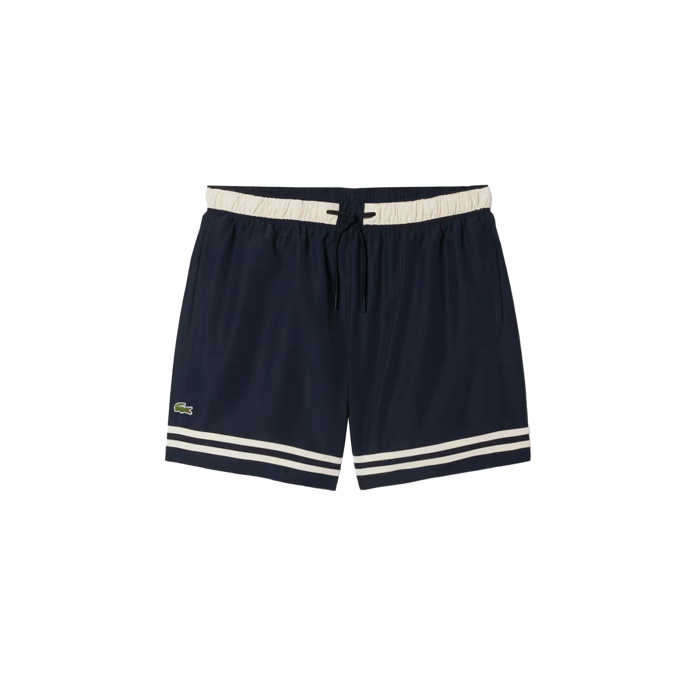 Lacoste Contrast Stripe Swim Trunks