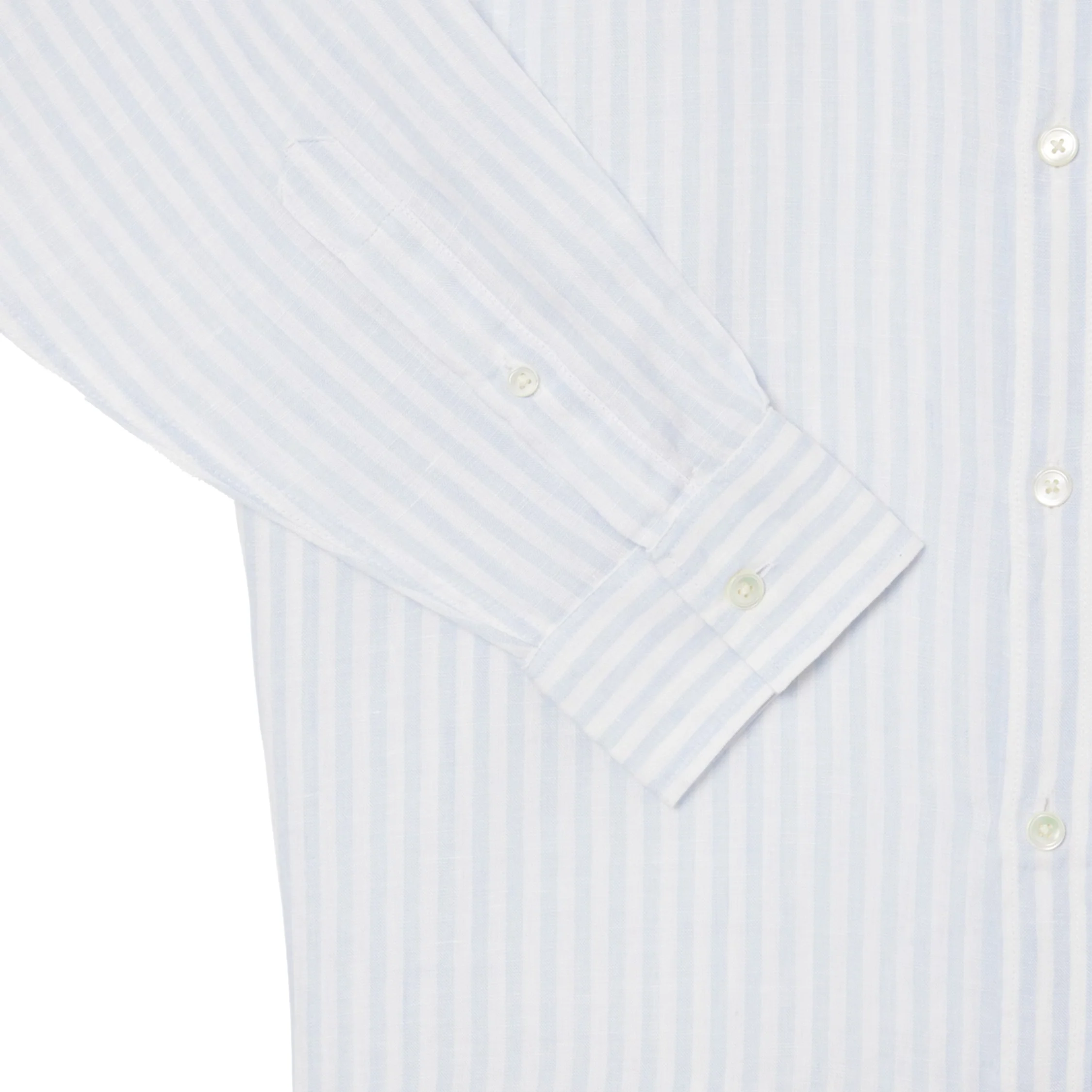 Lacoste Regular Fit Striped Linen Shirt - Image 4