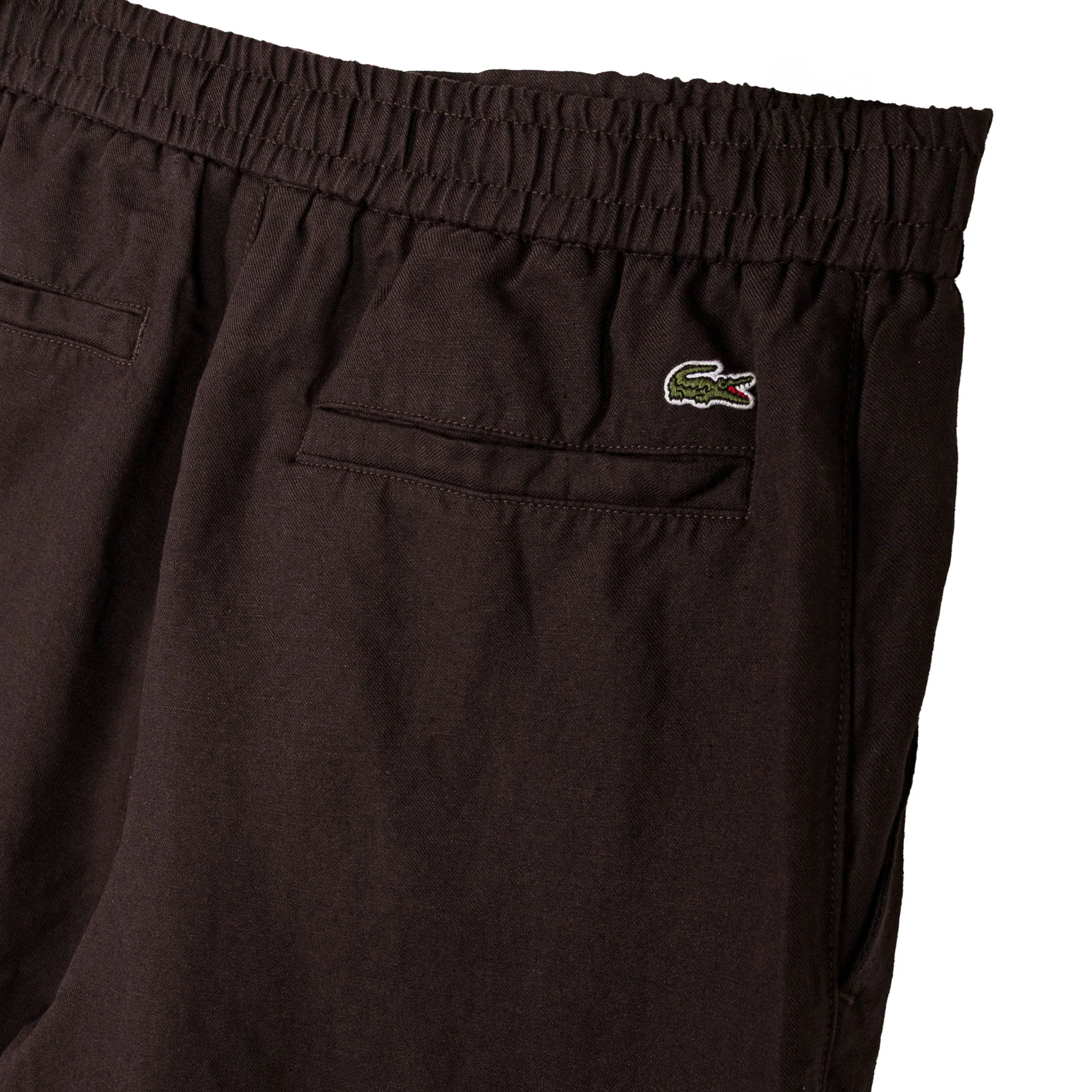 Lacoste	Linen Blend Twill Shorts - Image 4