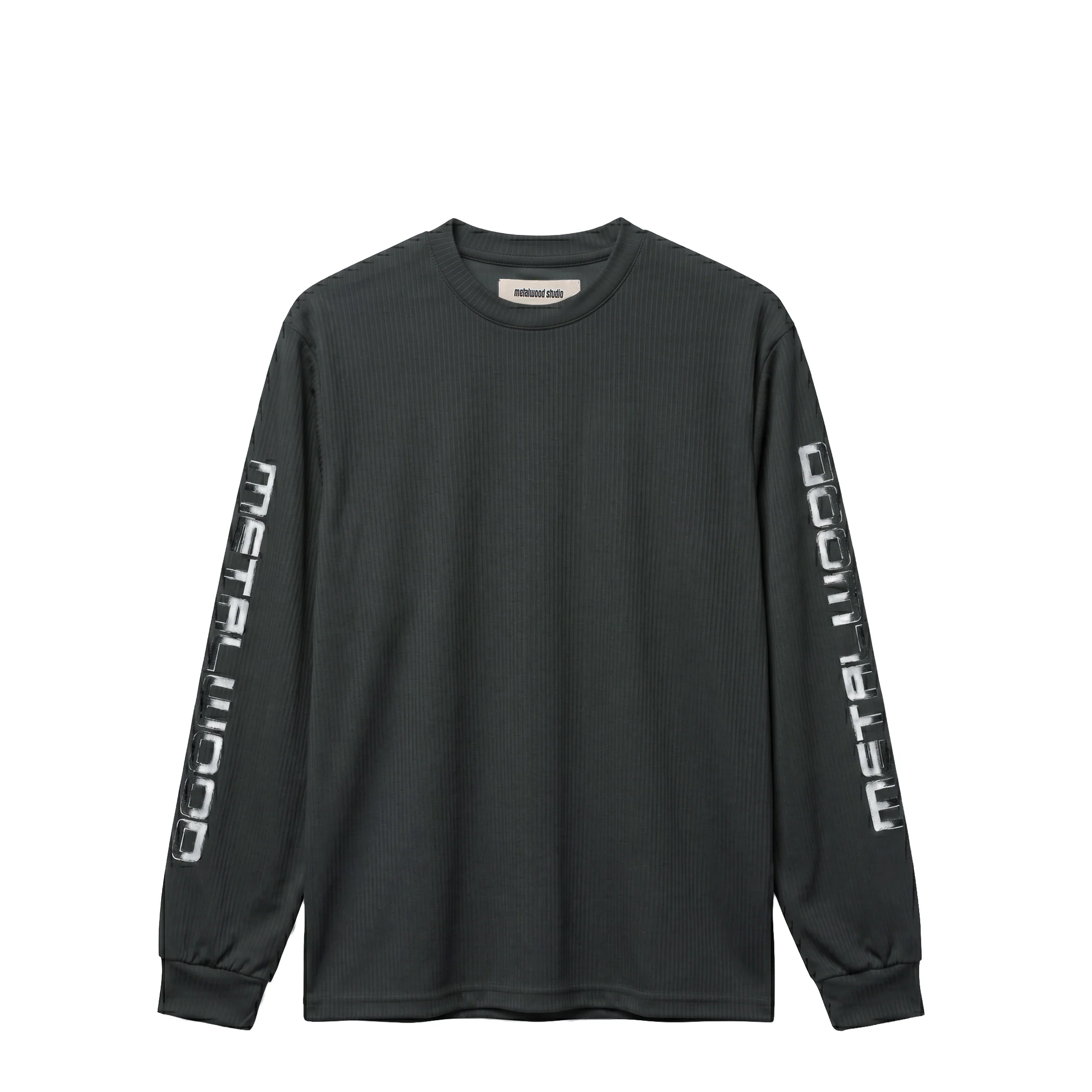 Metalwood Longsleeve Moto Crewneck Top
