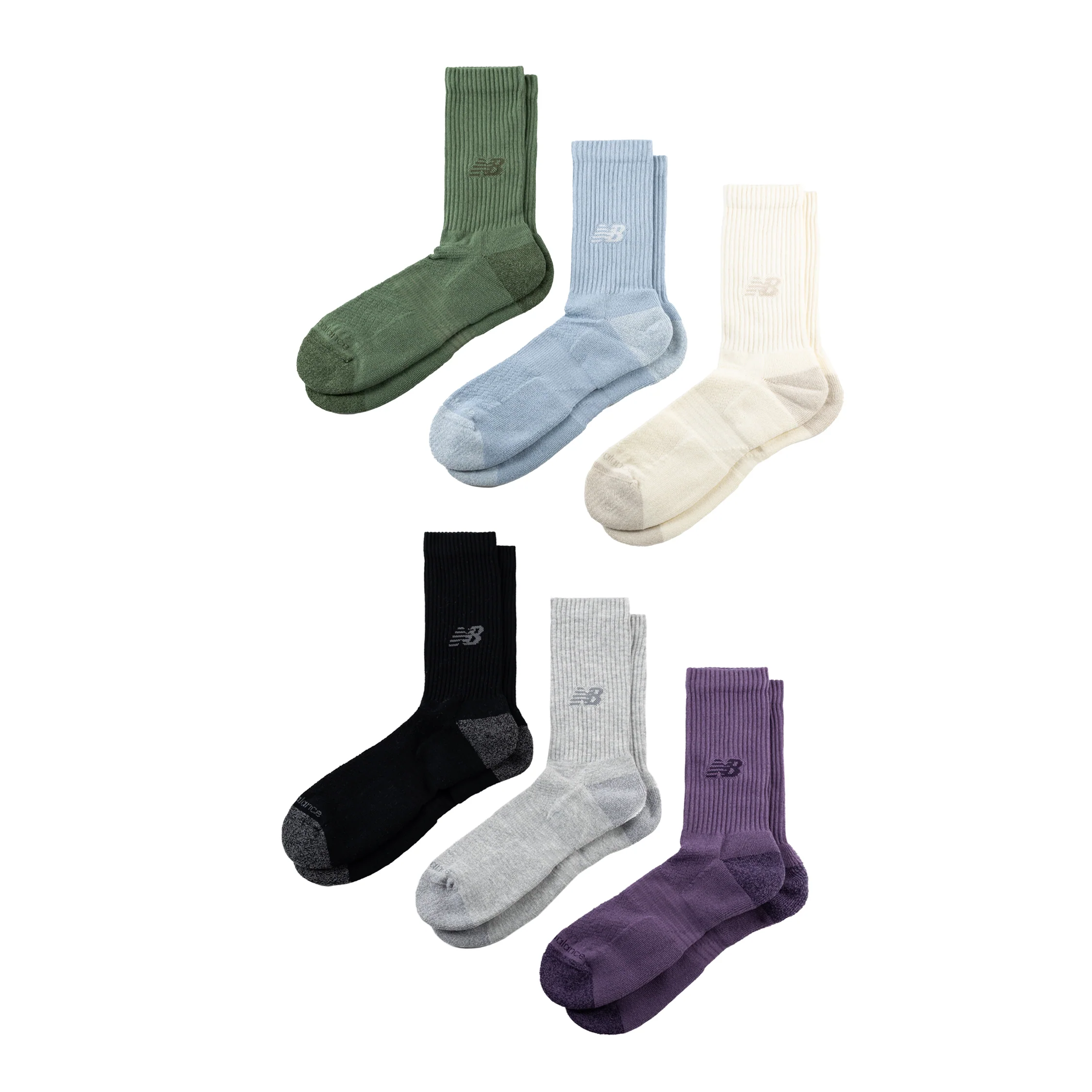 New Balance Active Crew Socks 6 Pack