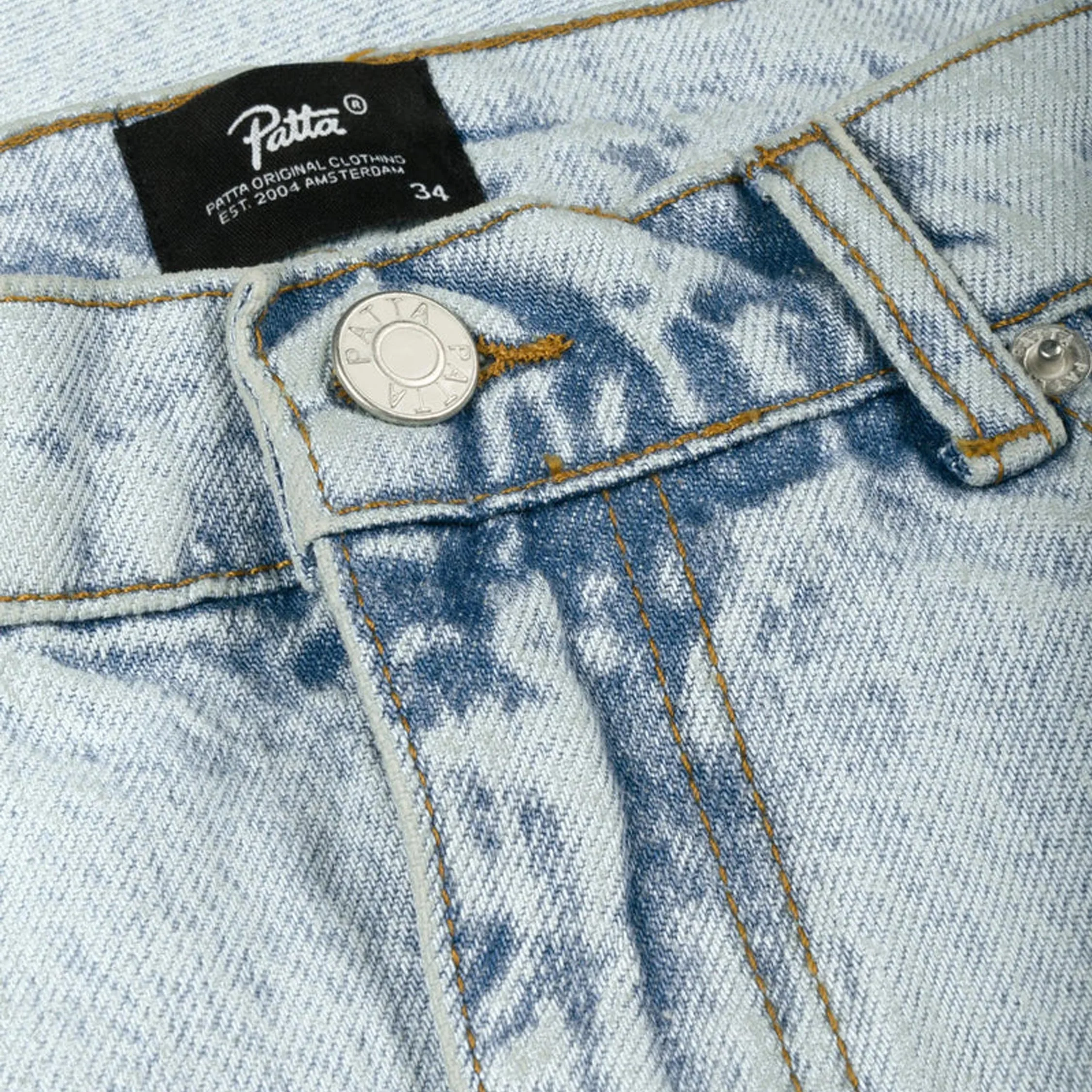 Patta Light Wash Denim Shorts - Image 3