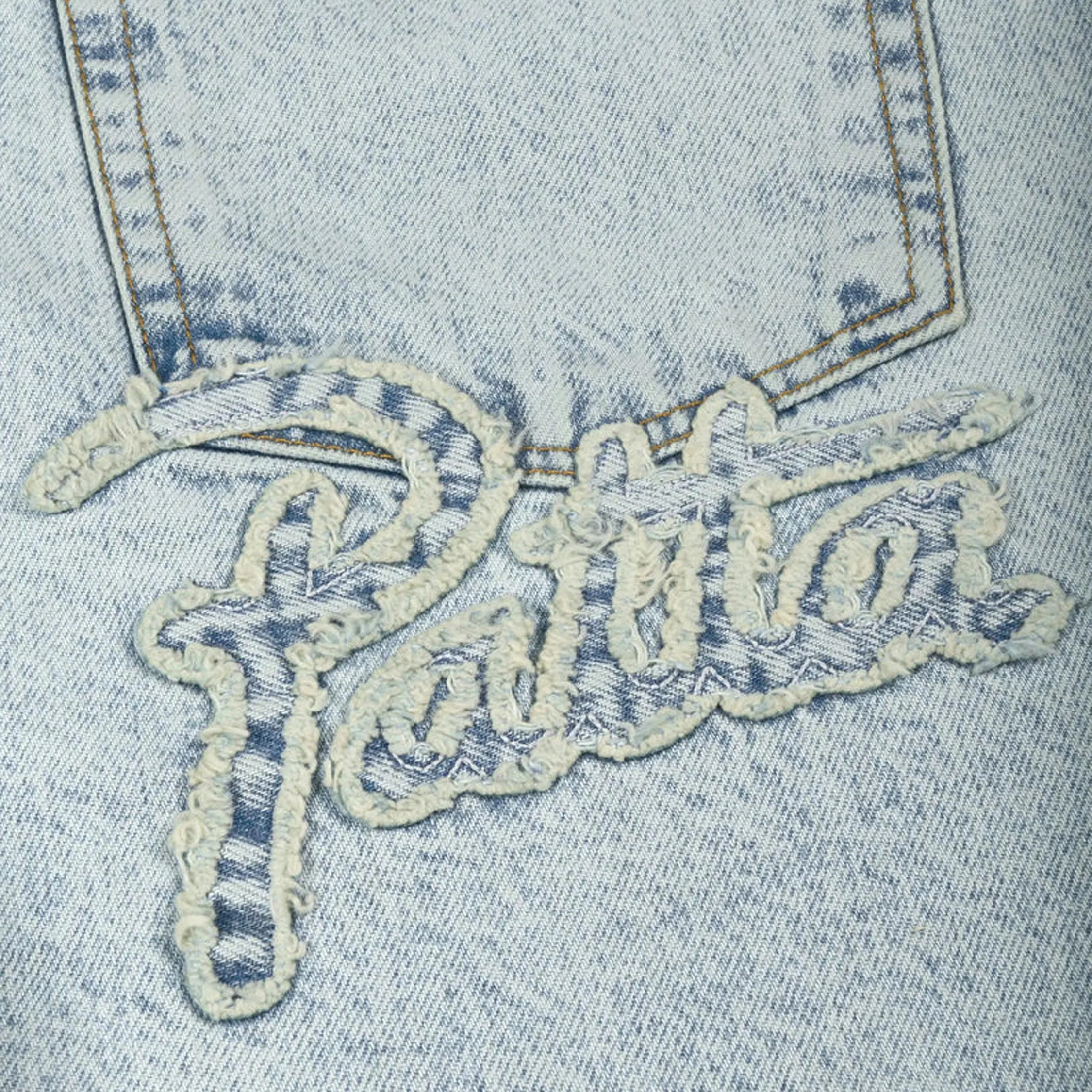 Patta Light Wash Denim Shorts - Image 4