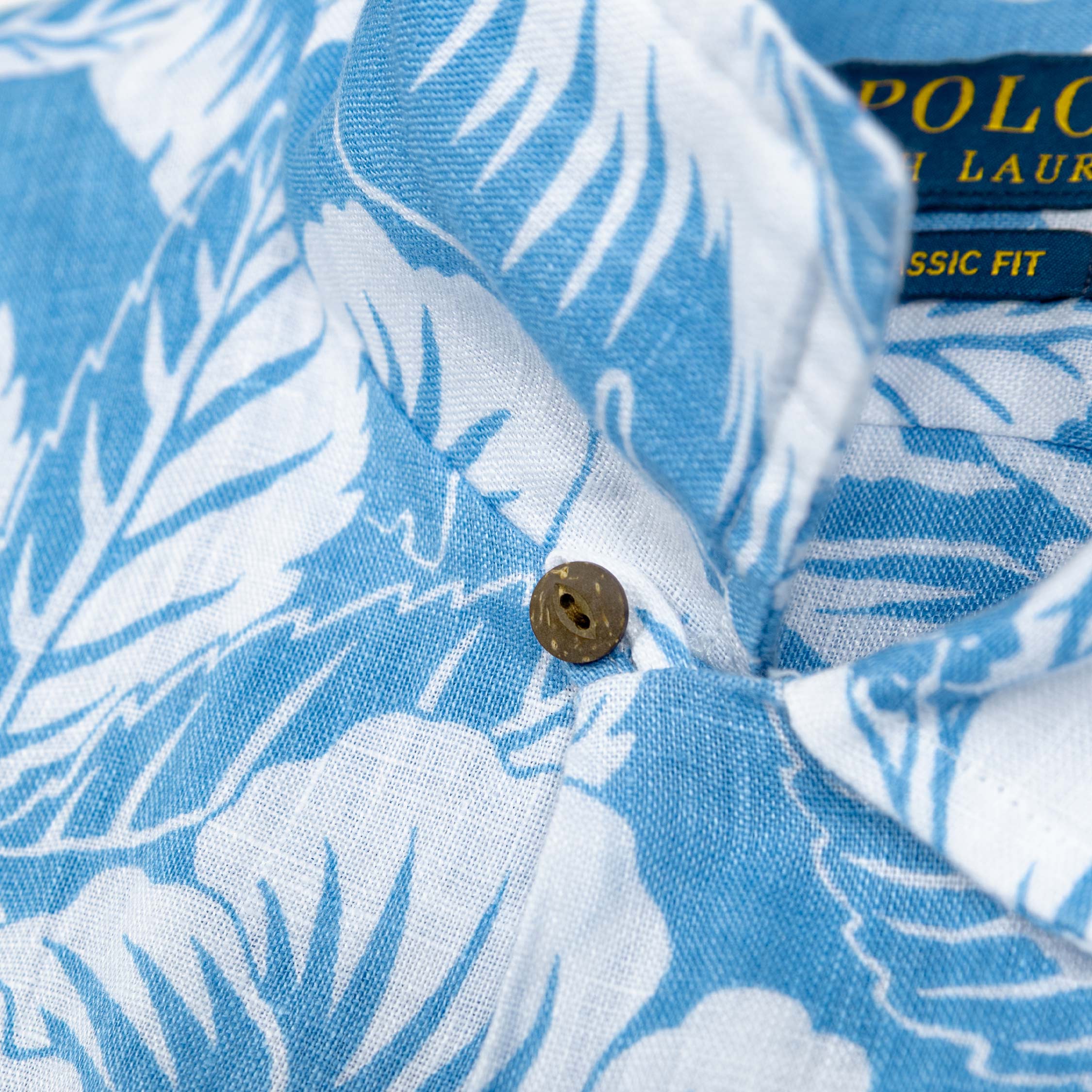 Polo Ralph Lauren Tropical-Print Linen Shirt - Image 3