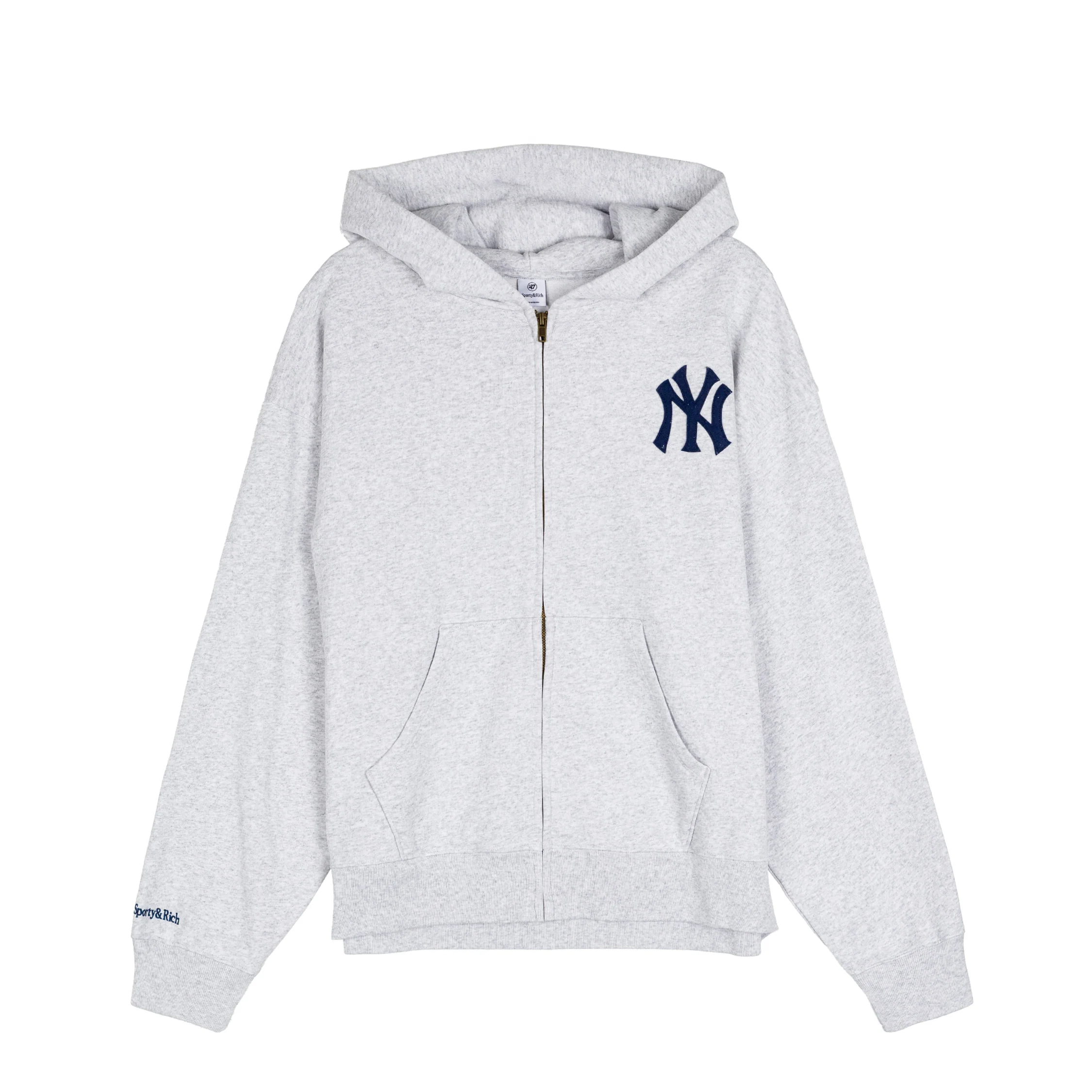 Sporty & Rich Heritage Yankees Serif Zip Hoodie