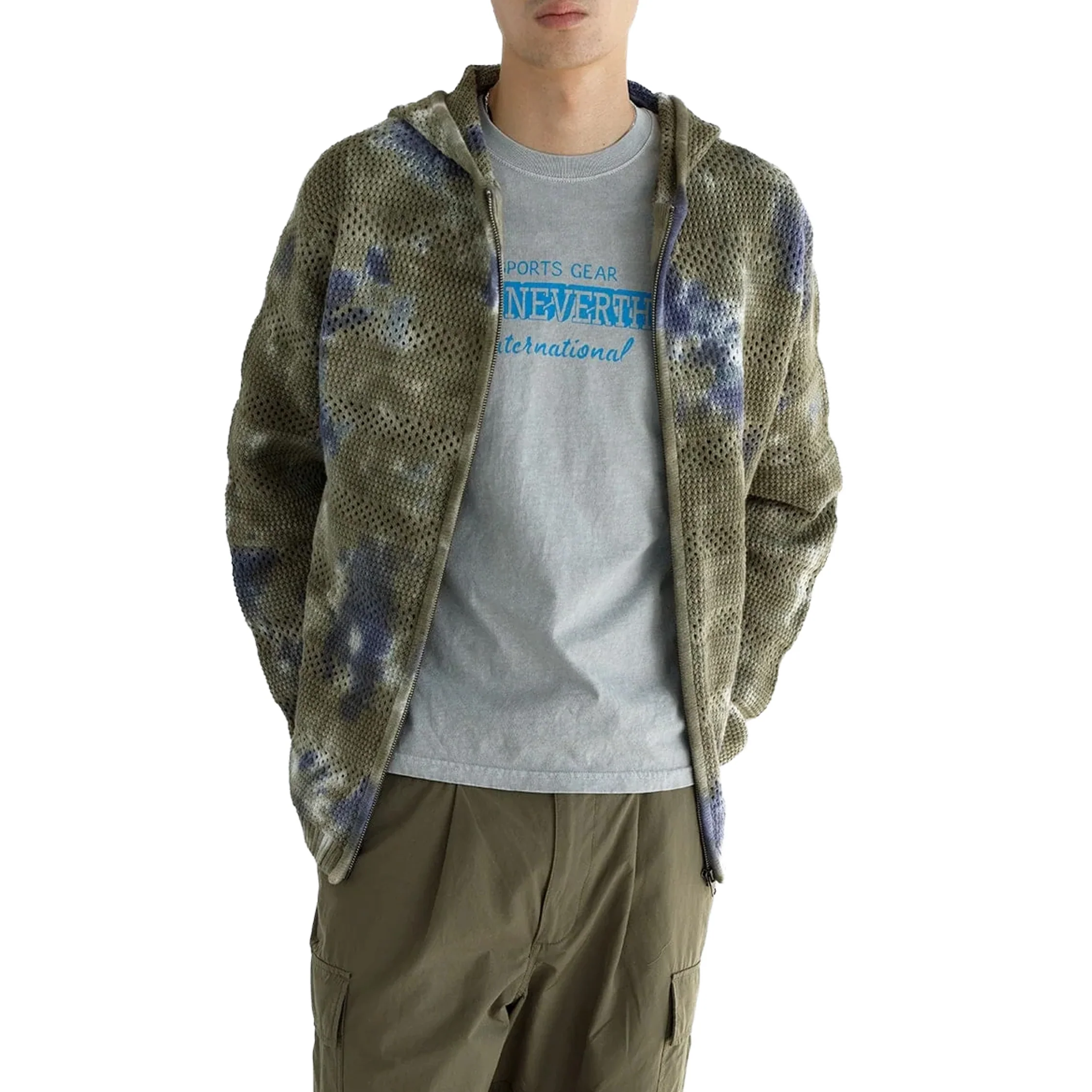 thisisneverthat	Crochet Knit Zip Hoodie - Image 4
