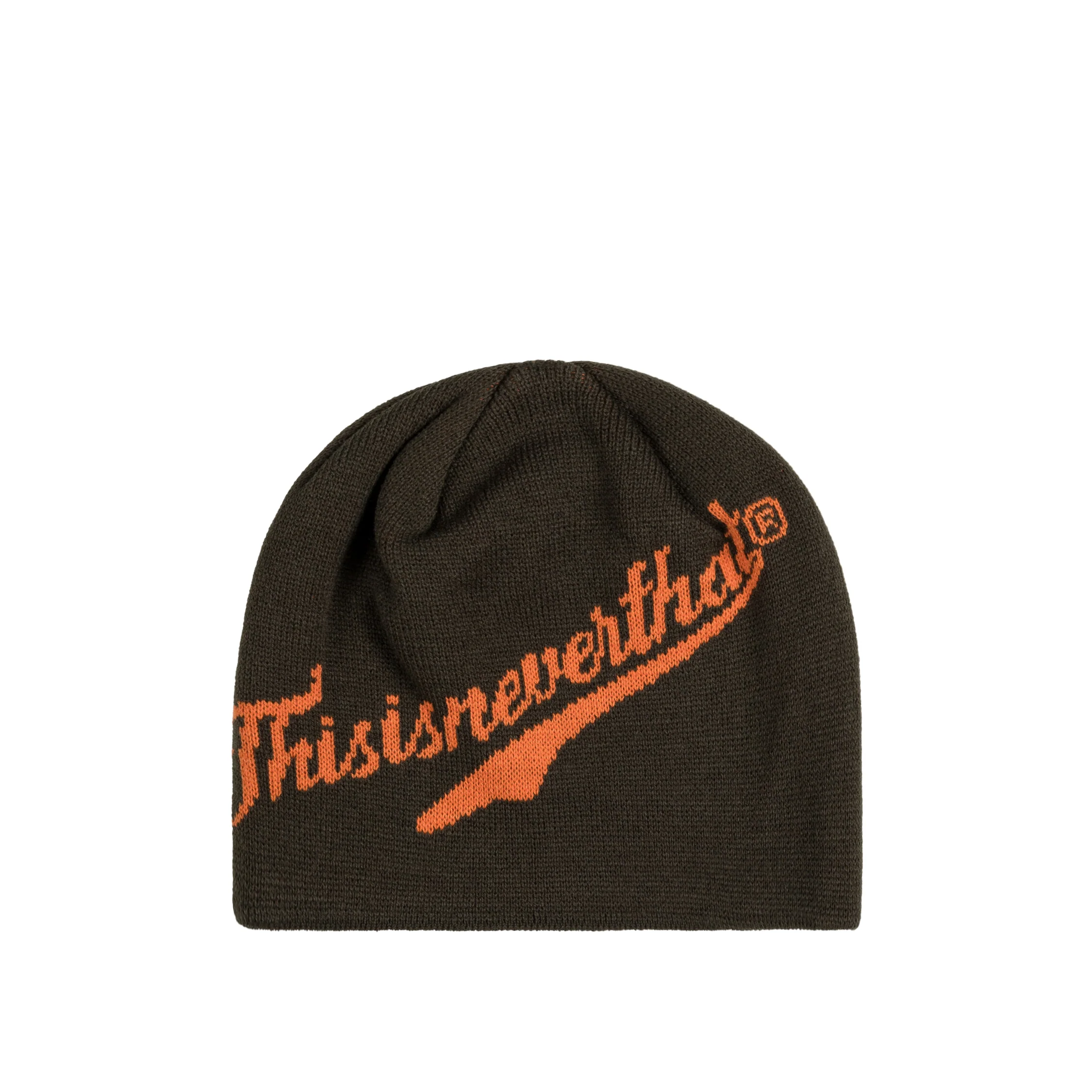 thisisneverthat	Script Logo No Cuff Beanie
