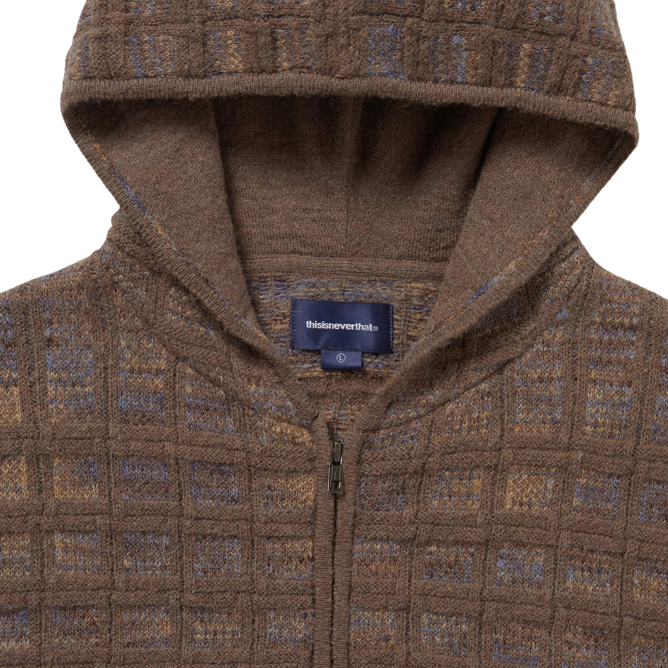 thisisneverthat	Textured Knit Zip Hoodie - Image 3